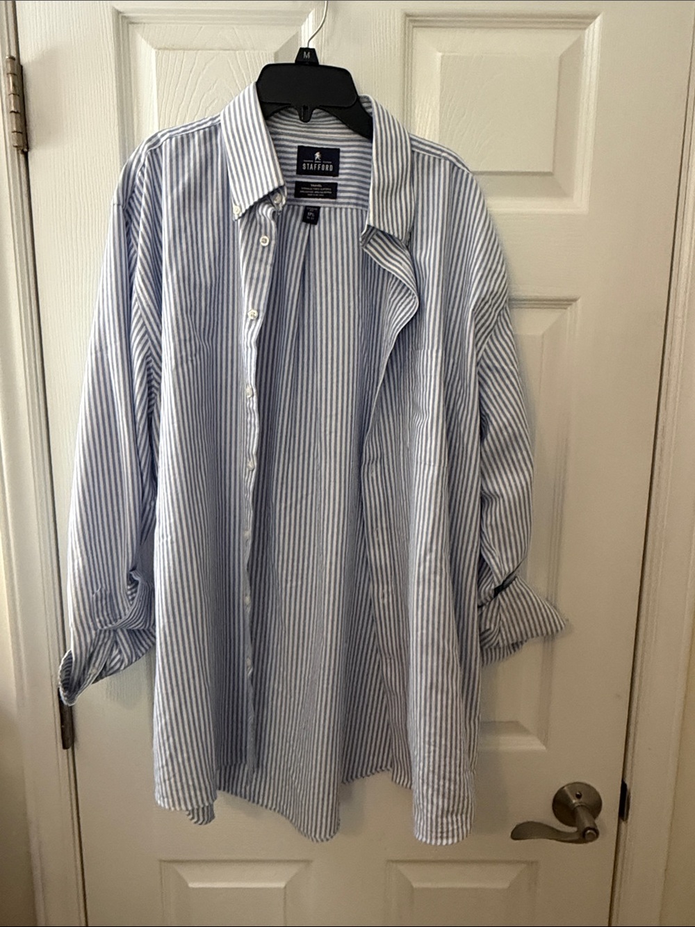 Stanford striped buttoned shirt sz 17.5 36-37 regular fit